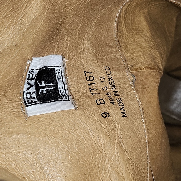 Frye Melissa Button Black Tall Leather Riding Boots Size 9 - Picture 15 of 16